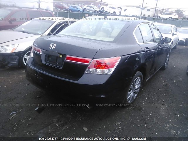 1HGCP2F81BA104075 - 2011 HONDA ACCORD EXL BLACK photo 4