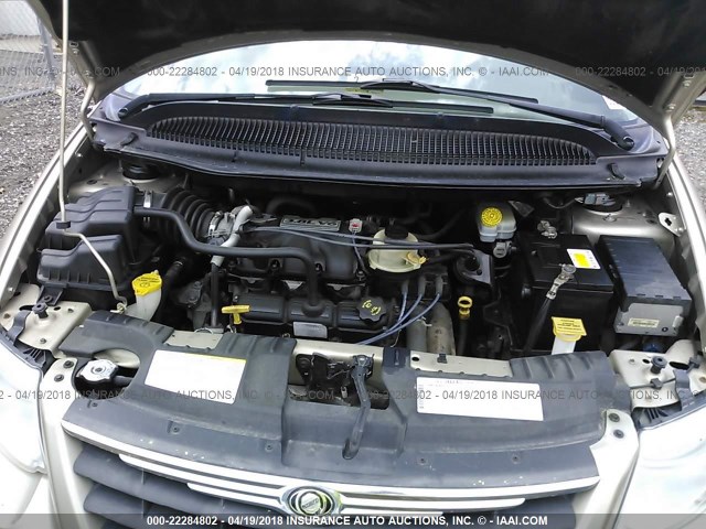 2C4GP54L55R470856 - 2005 CHRYSLER TOWN & COUNTRY TOURING Champagne photo 10