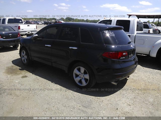 5J8TB18588A014300 - 2008 ACURA RDX TECHNOLOGY BLACK photo 3