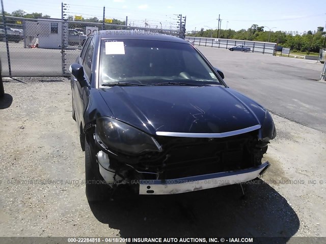 5J8TB18588A014300 - 2008 ACURA RDX TECHNOLOGY BLACK photo 6