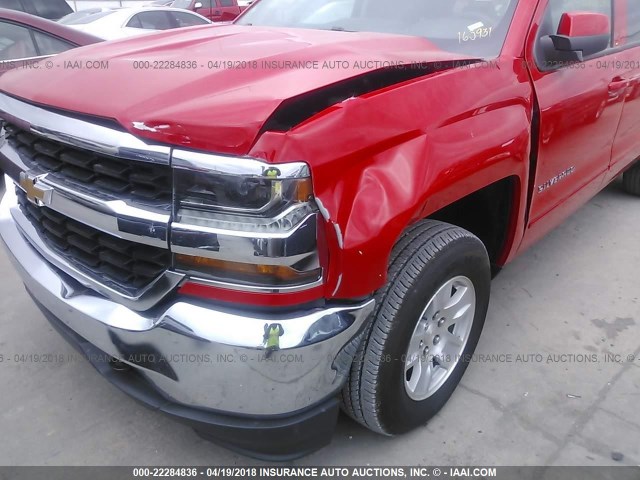 3GCUKREC4JG163931 - 2018 CHEVROLET SILVERADO K1500 LT RED photo 6