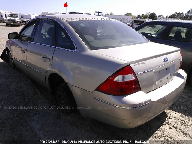 1FAFP24156G140619 - 2006 FORD FIVE HUNDRED SEL GOLD photo 3