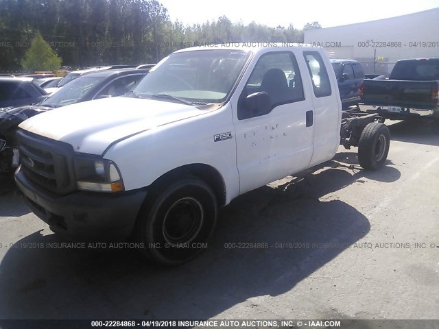 3FTNX20L73MB31029 - 2003 FORD F250 SUPER DUTY WHITE photo 2