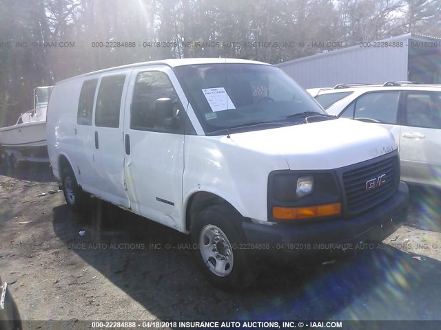 1GTGG25U731154270 - 2003 GMC SAVANA G2500 WHITE photo 1