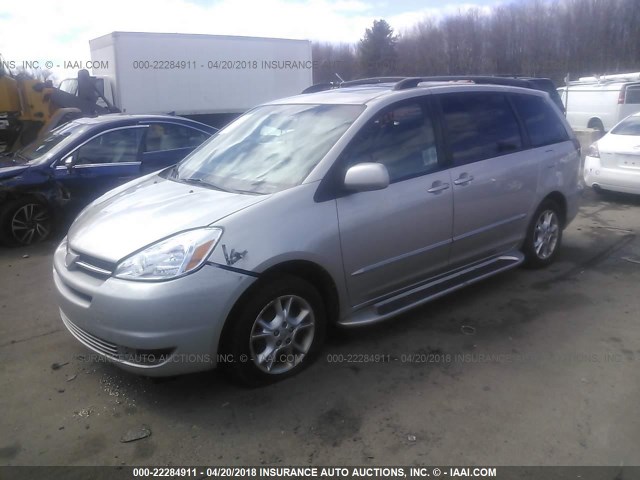 5TDBA22C04S026285 - 2004 TOYOTA SIENNA XLE/XLE LIMITED SILVER photo 2