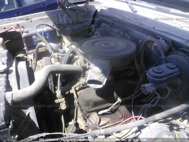 1B4GW12T0FS606435 - 1985 DODGE RAMCHARGER AW-100 BLUE photo 10