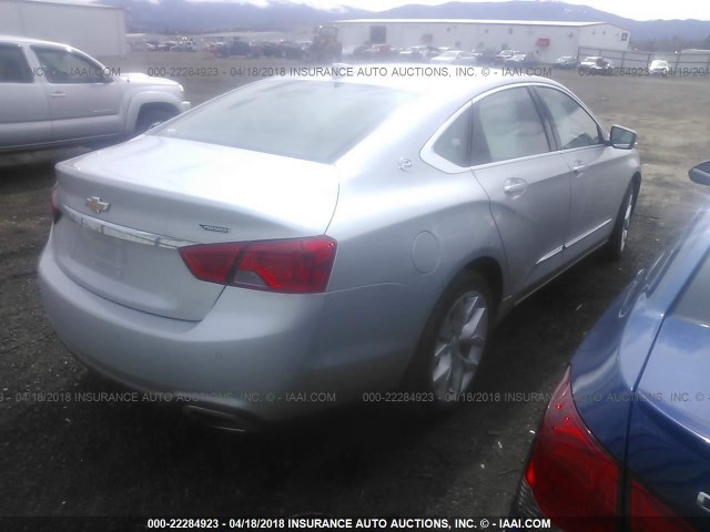 2G1125S35J9150933 - 2018 CHEVROLET IMPALA PREMIER SILVER photo 4