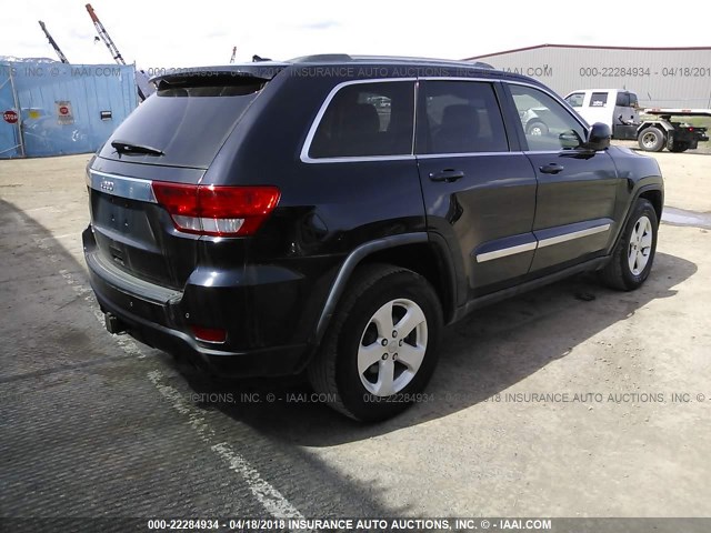 1J4RR4GTXBC543873 - 2011 JEEP GRAND CHEROKEE LAREDO BLUE photo 4