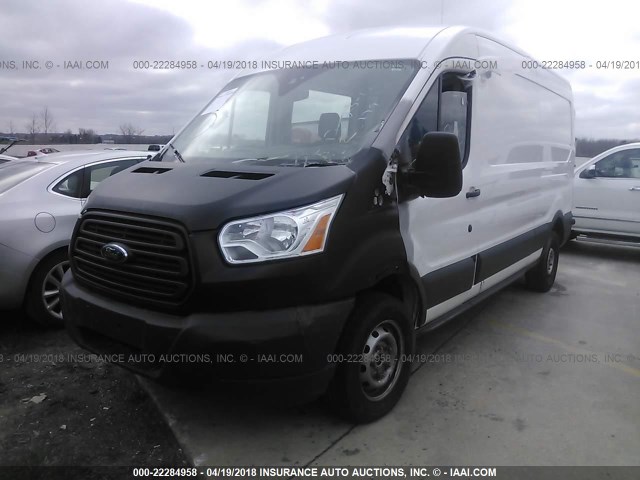 1FTYE2CMXGKA22360 - 2016 FORD TRANSIT T-150 WHITE photo 2