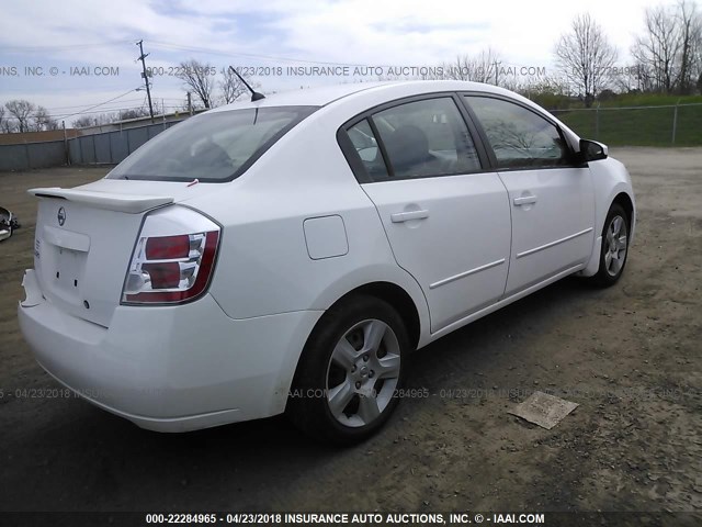 3N1AB61E08L756246 - 2008 NISSAN SENTRA 2.0/2.0S/2.0SL WHITE photo 4