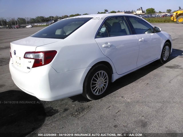 4T1BD1FK1CU005213 - 2012 TOYOTA CAMRY HYBRID/LE/XLE WHITE photo 4