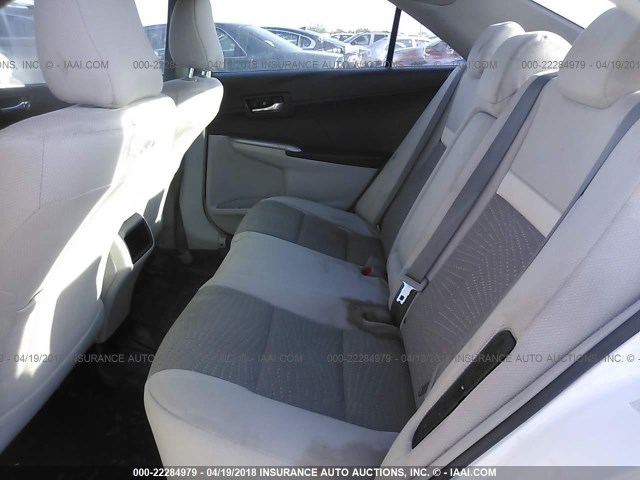 4T1BD1FK9CU005203 - 2012 TOYOTA CAMRY HYBRID/LE/XLE 白色 照片 8