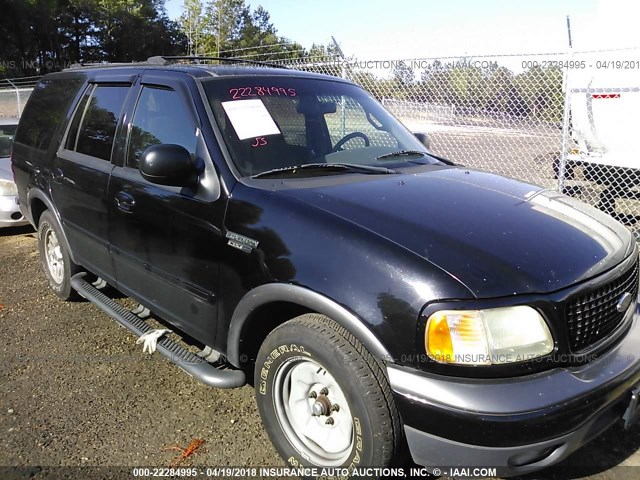 1FMRU15L11LB65488 - 2001 FORD EXPEDITION XLT BLACK photo 1