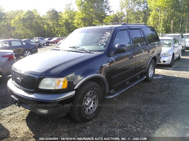 1FMRU15L11LB65488 - 2001 FORD EXPEDITION XLT შავი ფოტო 2