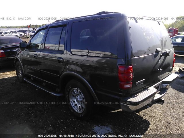 1FMRU15L11LB65488 - 2001 FORD EXPEDITION XLT BLACK photo 3