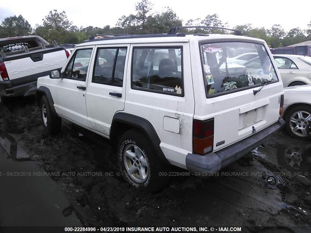 1J4FT28S6TL186580 - 1996 JEEP CHEROKEE SE WHITE photo 3