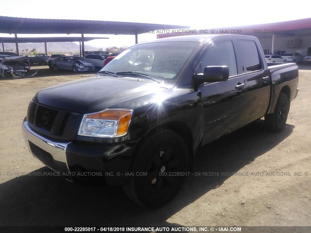 1N6AA0EK2CN316967 - 2012 NISSAN TITAN S/SV/SL/PRO-4X BLACK photo 2