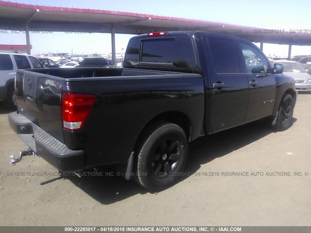 1N6AA0EK2CN316967 - 2012 NISSAN TITAN S/SV/SL/PRO-4X BLACK photo 4