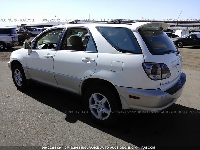 JTJHF10U720260423 - 2002 LEXUS RX 300 WHITE photo 3