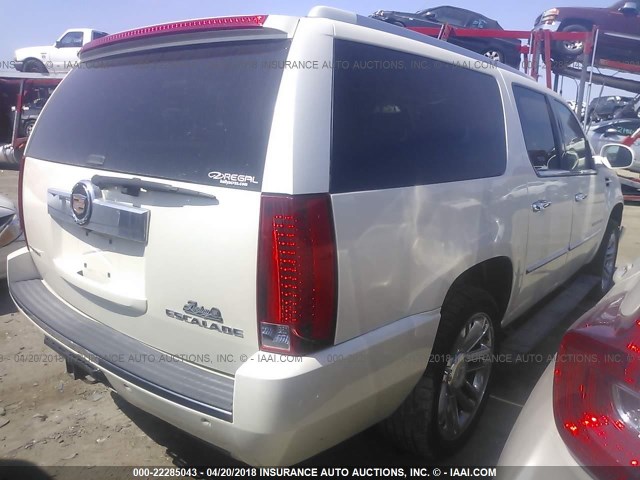 1GYS4KEF3DR113278 - 2013 CADILLAC ESCALADE ESV PLATINUM WHITE photo 4