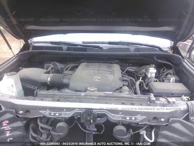 5TFAW5F13GX545868 - 2016 TOYOTA TUNDRA CREWMAX 1794/PLATINUM 灰色 照片 10