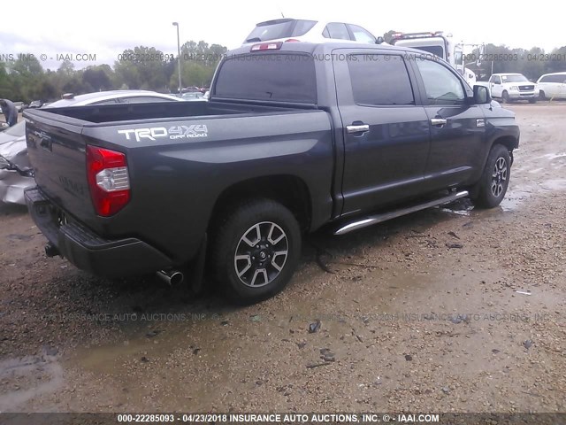 5TFAW5F13GX545868 - 2016 TOYOTA TUNDRA CREWMAX 1794/PLATINUM 灰色 照片 4