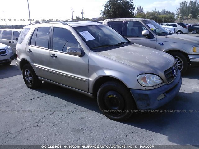 4JGAB54E62A305478 - 2002 MERCEDES-BENZ ML 320 Champagne photo 1