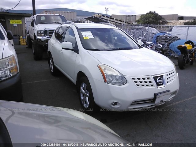 JN8AS58T78W008992 - 2008 NISSAN ROGUE S/SL WHITE photo 1