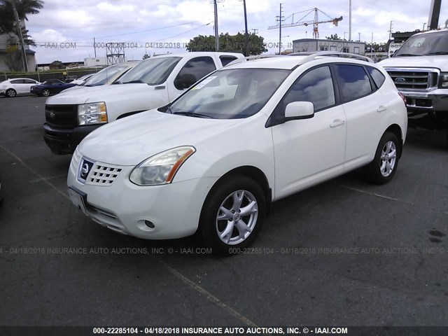 JN8AS58T78W008992 - 2008 NISSAN ROGUE S/SL WHITE photo 2