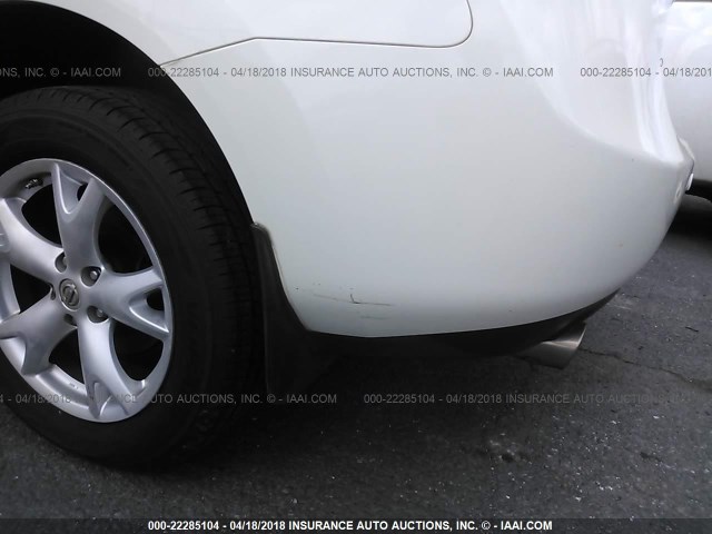 JN8AS58T78W008992 - 2008 NISSAN ROGUE S/SL WHITE photo 6