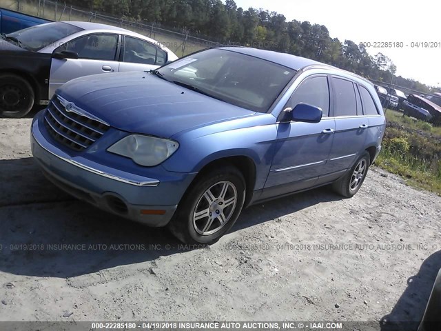 2A8GM68X87R194308 - 2007 CHRYSLER PACIFICA TOURING BLUE photo 2