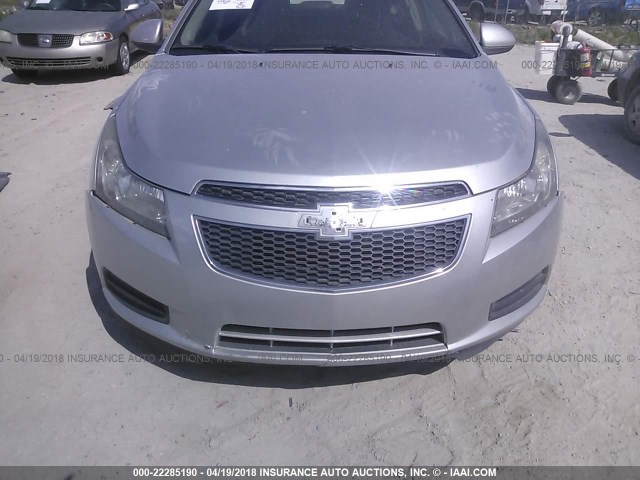 1G1PC5SB1D7202773 - 2013 CHEVROLET CRUZE LT SILVER photo 6