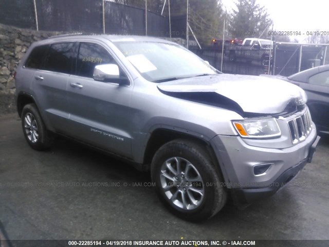 1C4RJFBGXFC696620 - 2015 JEEP GRAND CHEROKEE LIMITED GRAY photo 1