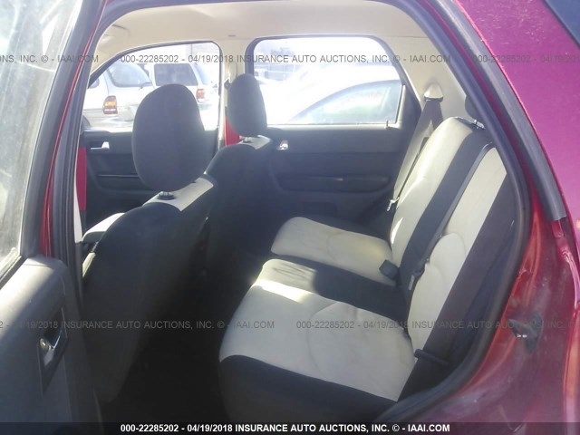 4F2CZ02Z98KM06096 - 2008 MAZDA TRIBUTE I RED photo 8