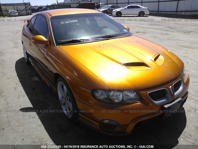 6G2VX12U26L504412 - 2006 PONTIAC GTO ORANGE photo 1