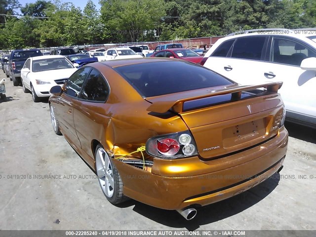 6G2VX12U26L504412 - 2006 PONTIAC GTO ORANGE photo 3