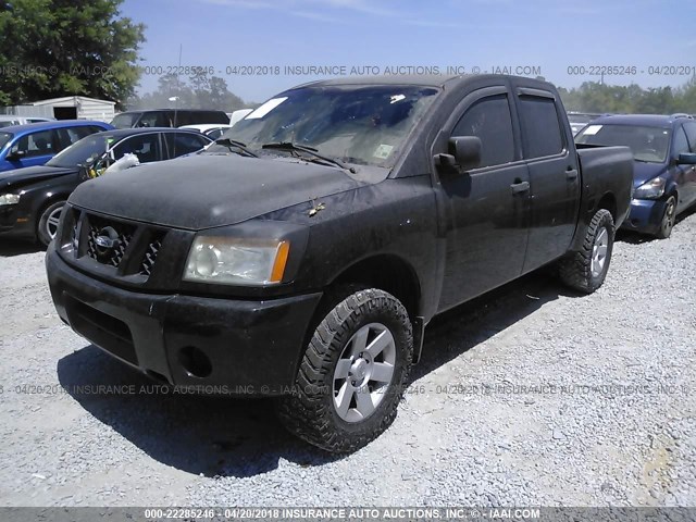 1N6BA07D58N360861 - 2008 NISSAN TITAN XE/SE/LE BLACK photo 2