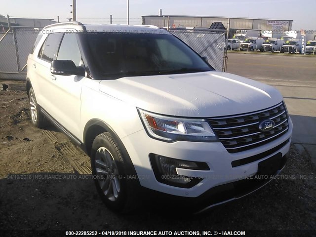 1FM5K7DHXHGA08257 - 2017 FORD EXPLORER XLT WHITE photo 6