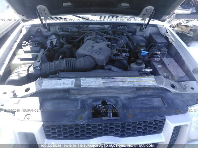 1FMZU77E51UC99416 - 2001 FORD EXPLORER SPORT TR  SILVER photo 10