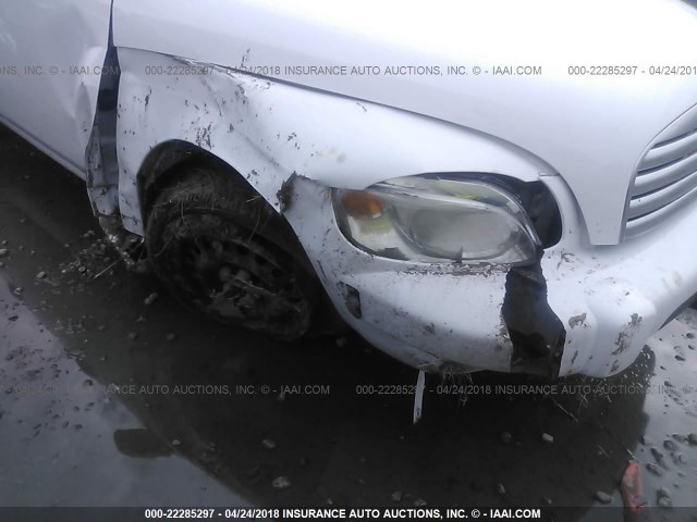 3GNCA13B59S595177 - 2009 CHEVROLET HHR LS WHITE photo 6