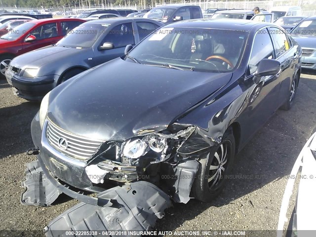 JTHBJ46G772032605 - 2007 LEXUS ES 350 BLACK photo 2