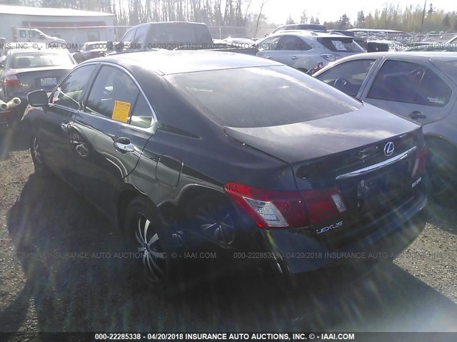 JTHBJ46G772032605 - 2007 LEXUS ES 350 BLACK photo 3