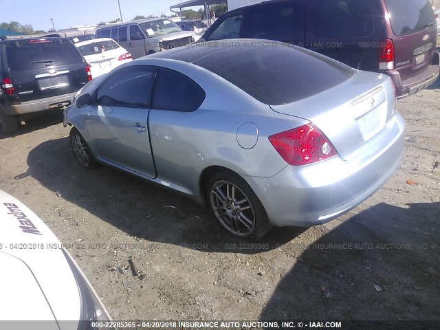 JTKDE177860125258 - 2006 TOYOTA SCION TC 浅蓝色 照片 3