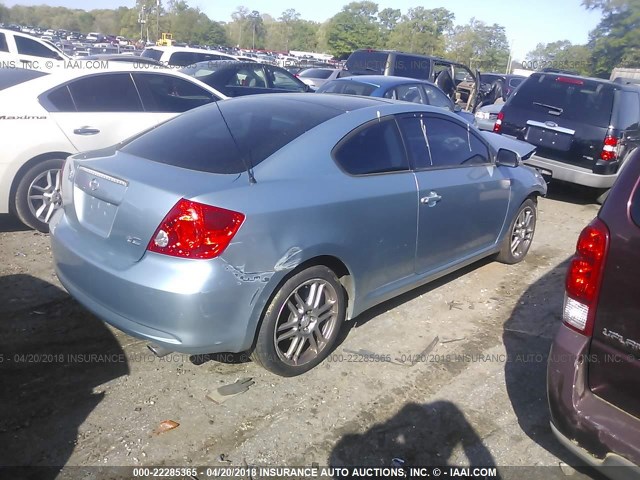 JTKDE177860125258 - 2006 TOYOTA SCION TC 浅蓝色 照片 4