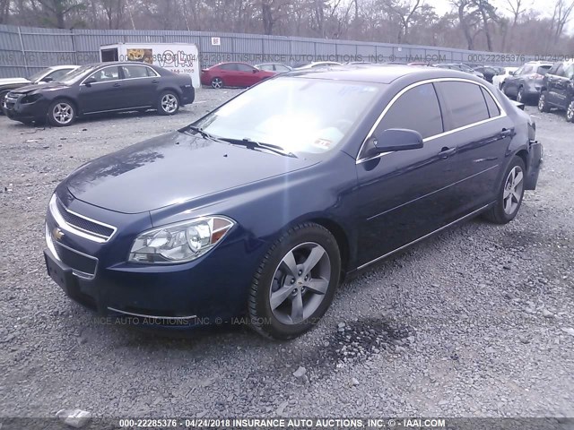1G1ZC5E10BF211379 - 2011 CHEVROLET MALIBU 1LT 蓝色 照片 2