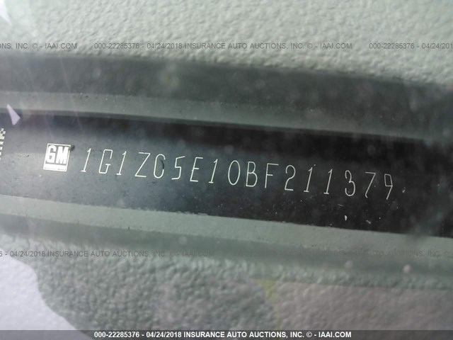 1G1ZC5E10BF211379 - 2011 CHEVROLET MALIBU 1LT 蓝色 照片 9