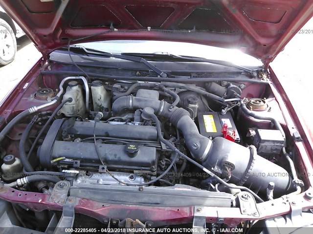 3FAFP113X3R100637 - 2003 FORD ESCORT ZX2 RED photo 10
