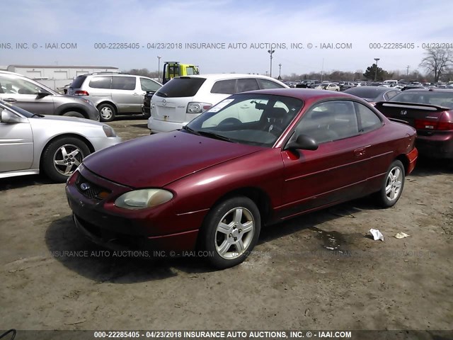 3FAFP113X3R100637 - 2003 FORD ESCORT ZX2 RED photo 2