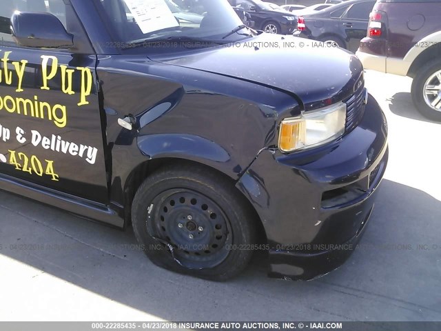 JTLKT324464048964 - 2006 TOYOTA SCION XB BLUE photo 6