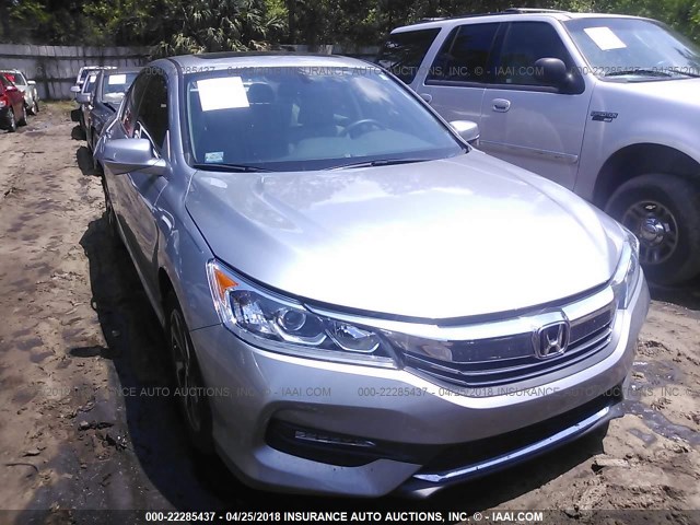 1HGCR2F85HA200228 - 2017 HONDA ACCORD EXL SILVER photo 1